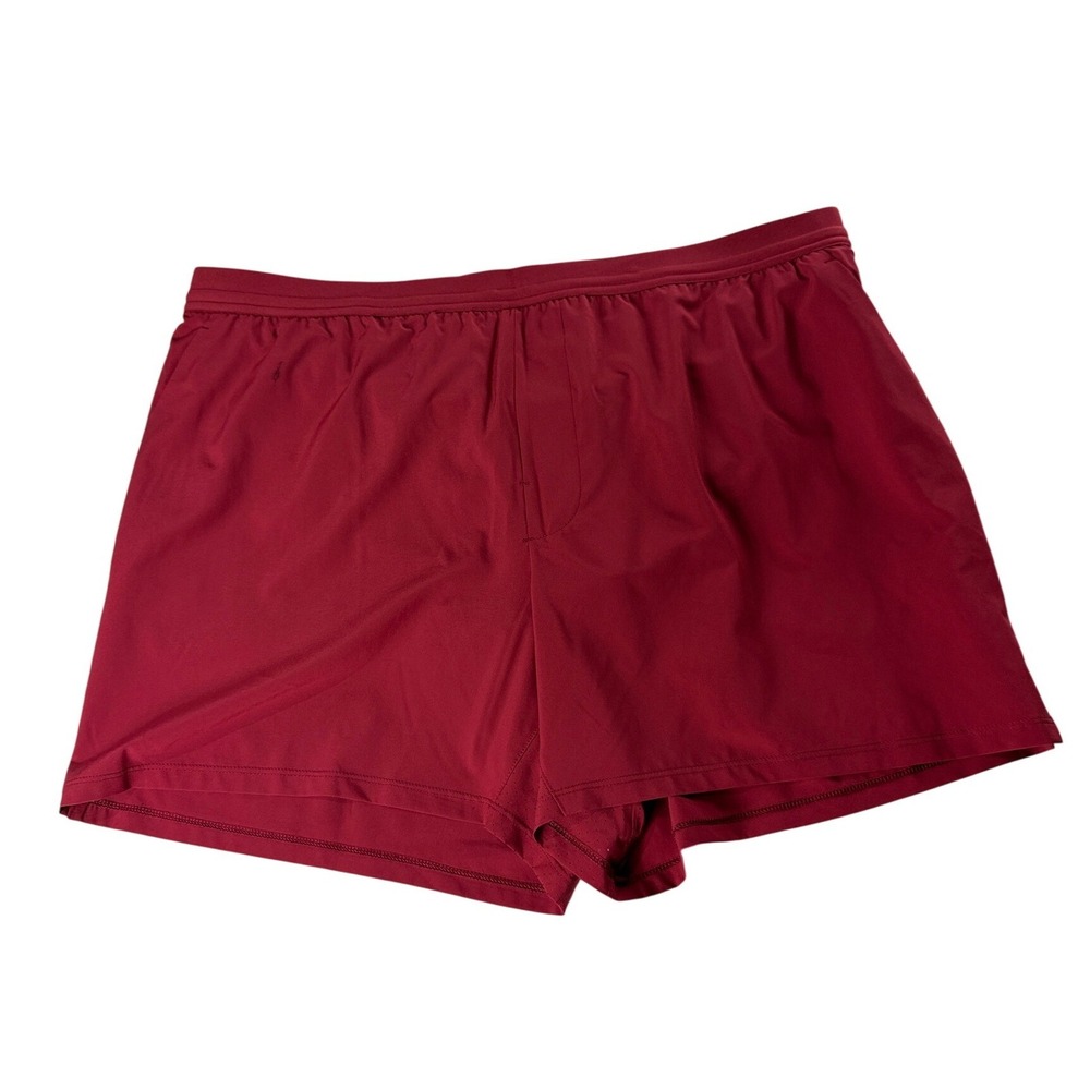 VRST Mens XL 5" Accelerate Lined Running Shorts Cranberry Crisp Red (